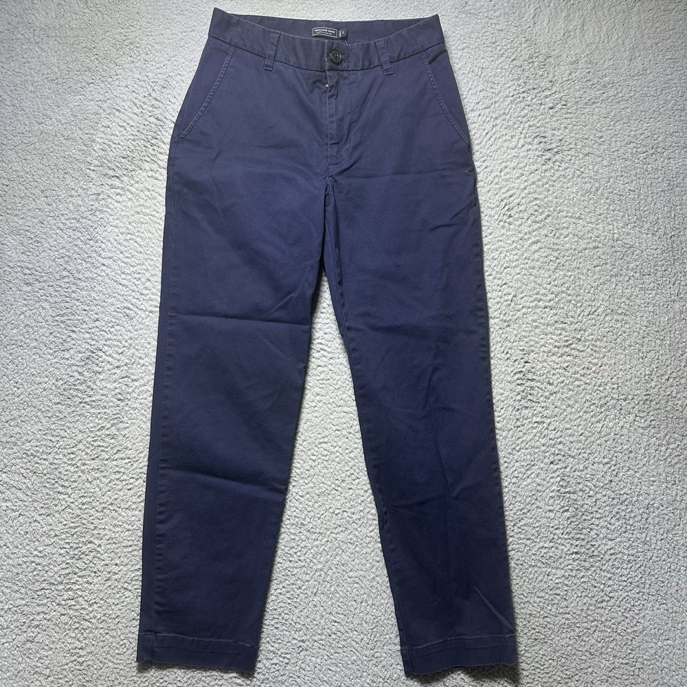 Vineyard Vines Navy Blue  Chino Crop Pant‎ Women's Size 2 Preppy Boho